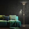 LED Stehleuchte, Glas, messingfarben, dimmbar, H 180 cm Bild 3