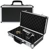 HMF Aufbewahrungsbox Waffenkoffer mit Zahlenschloss, Transportkoffer für Kurzwaffen, Dokumente und Kamera, 42 x 26 x 12 cm, schwarz Bild 5