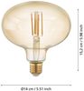 Eglo 12596 Vintage special LED Leuchtmittel E27 amber L:15,2 Ø:14cm 2200K dimmbar Bild 2