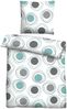 Traumhaft schlafen - Castell - Markenbettwäsche Polycotton Renforce Bettwäsche 0460126 KRINGEL, silber/grau, 1x 155x220 cm + 1x 80x80 cm Bild 1