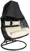 HOME DELUXE Regenabdeckung für Hängesessel TWIN, Polyester braun, 30 x 40 x 203 cm Bild 2
