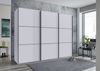 Schwebetürenschrank Kleiderschrank 3-türig 300 cm modern Vollausstattung in Weiß Bild 3