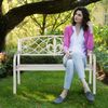 Relaxdays Gartenbank aus Metall Bild 4