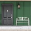 Relaxdays Gartenbank aus Metall Bild 3