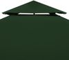 vidaXL Pavillon-Dachplane Ersatzdach 310 g/m² Grün 3x4 m 40882 Bild 3
