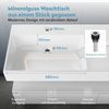doporro Waschbeckenunterschrank Badmöbel Set Holzstruktur Schubladen Unterschrank Soft-Close MDF UP Bild 2