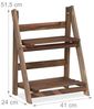 Relaxdays Blumentreppe Holz dunkelbraun Bild 4