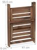 Relaxdays Blumentreppe Holz dunkelbraun Bild 5