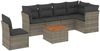 vidaXL 7-tlg. Garten-Sofagarnitur mit Kissen Grau Poly Rattan 3255997 Bild 2
