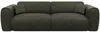 Vente-unique - Sofa 4-Sitzer mit Matratze - Strukturstoff - Grün - POGNIA Bild 3