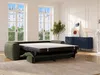 Vente-unique - Sofa 4-Sitzer mit Matratze - Strukturstoff - Grün - POGNIA Bild 2