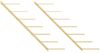 vidaXL Wand-Weinregale für 7 Flaschen 2 Stk. Golden Metall 340899 Bild 4