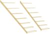 vidaXL Wand-Weinregale für 7 Flaschen 2 Stk. Golden Metall 340899 Bild 2