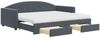 vidaXL Tagesbett Ausziehbar mit Schubladen Dunkelgrau 90x190 cm Samt 3197387 Bild 2