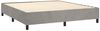 vidaXL Boxspringbett mit Matratze Hellgrau 160x200 cm Samt 3132567 Bild 4