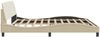vidaXL Bettgestell "Dover" Creme 200x200 cm Stoff 373250 Bild 5