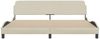 vidaXL Bettgestell "Dover" Creme 200x200 cm Stoff 373250 Bild 4