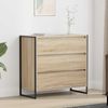 Sideboard, Kommode mit Schubladen Sonoma 79 x 36 x 75.5 cm Holzwerkstoff j2176p Bild 2