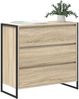 Sideboard, Kommode mit Schubladen Sonoma 79 x 36 x 75.5 cm Holzwerkstoff j2176p Bild 3