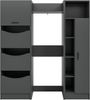Waschmaschienenumbau Set (B/H/T: 166x195x62 cm) in anthrazit Nachbildung Bild 2