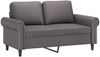 vidaXL 2-Sitzer-Sofa mit Zierkissen Grau 120 cm Kunstleder 3200927 Bild 4