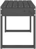 vidaXL Gartenbank Grau 80x38x45 cm Massivholz Kiefer 825088 Bild 4