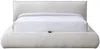 Vente-unique - MIRSIO Bett Stoff Beige - B 244,5 cm x H 81 cm x L 236 cm Bild 5