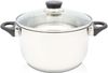 Fleischtopf 24cm DENVER Edelstahl, mit Glasdeckel Bild 1