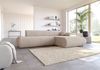 Selsey 'Armone' Ecksofa mit Schlaffunktion, Chenille, Ottomane rechts, Hellbeige Bild 3