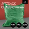 Lumaland Sitzsack Classic XXL Cord | Riesen Sitzsack XXL mit Softer Rippenstruktur – ideal zu Cord Sofa & Sessel Indoor Bean Bag für Wohnzimmer, Schlafzimmer & Co. - 380 L, 140x180 cm Bild 2