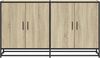 Sideboard, Kommode Sonoma-Eiche 134x35x76 cm Holzwerkstoff j2903p Bild 4