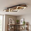 hofstein Deckenleuchte Deckenlampe aus Metall/MDF/Kunststoff, ohne Leuchtmittel, moderne Deckenleuchte in Schwarz/Holzoptik/Braun/Weiß Bild 2