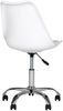 Bürostuhl >Stavanger< in Weiß, Glattlederoptik - 48 x 94 x 54 cm (BxHxT) Bild 5
