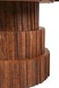 Esstisch ALMA rund - Mangoholz Walnussbraun 78x120x120cm | Wohnzimmertisch Massivholz Robuster Tisch Bild 3