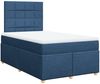 vidaXL Boxspringbett mit Matratze Blau 120x200 cm Stoff 3293553 Bild 3