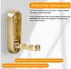 BlingBin Klapphaken 4 Stück Wandgarderobe, Hakenleiste Garderobe, Garderobenhaken, Schlafzimmer, Badezimmer, Kleiderschrank, Wohnzimmer, (4er Set, 4-St, 7,2 × 2,3 × 1,2 cm), Hakenleiste Kleiderhaken für Schlafzimmer, Badezimmer, Küche Bild 4