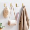 BlingBin Klapphaken 4 Stück Wandgarderobe, Hakenleiste Garderobe, Garderobenhaken, Schlafzimmer, Badezimmer, Kleiderschrank, Wohnzimmer, (4er Set, 4-St, 7,2 × 2,3 × 1,2 cm), Hakenleiste Kleiderhaken für Schlafzimmer, Badezimmer, Küche Bild 2