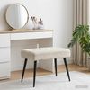 vidaXL Bank mit Knopfheftung Creme 60 x 40 x 45 cm Samt 42038509 Bild 4