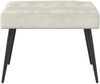 vidaXL Bank mit Knopfheftung Creme 60 x 40 x 45 cm Samt 42038509 Bild 5