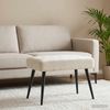 vidaXL Bank mit Knopfheftung Creme 60 x 40 x 45 cm Samt 42038509 Bild 3