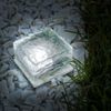 EAXUS LED Solarleuchte LED Eiswürfel Solar Cube Deko, LED fest integriert, Kaltweiß, Mit Dämmerungssensor Bild 4