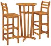vidaXL 3-tlg. Gartenbar-Set Massivholz Akazie 3154382 Bild 3