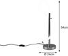 Große Tischleuchte ARGOS in Chrom LED Schlauch Weiß, Höhe 54cm Bild 5