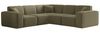 Ecksofa Designersofa CELES PREMIUM Stoff Opera Velvet Olivgrün Seite Universal Bild 4