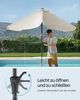 Songmics Sonnenschirm ohne Aufbewahrungstasche, ohne Ständer, UPF 50+, Stahl / Polyester, Beige, 300 x 200 cm Bild 3