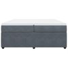 vidaXL Boxspringbett mit Matratze Dunkelgrau 200x200 cm Samt 3285663 Bild 4