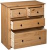 Sideboard, Kommode 80x40x83 cm Kiefernholz Panama Bild 5