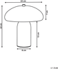 Tischlampe SANYA Metall Gelb Bild 2