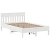vidaXL Massivholzbett ohne Matratze Weiß 135x190 cm Kiefernholz 3323276 Bild 5