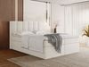 WFL GROUP Boxspringbett Amira mit hohem, gepolstertem Kopfteil, Boucle oder Samt Stoff (erhältlich in 5 Größen 120x200, 140x200, 160x200, 180x200, 200x200 cm), Doppelbett mit Matratze, Topper, Bettkasten & Stauraum, Made in EU Bild 5